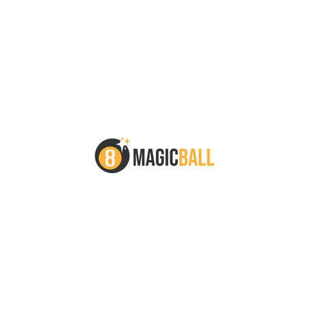 Modern design Magical Ball playing logo designのイラスト素材