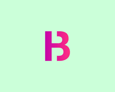 IB BI LETTER LOGO DESIGN VECTOR TEMPLATE. IB BI LOGO DESIGN.のイラスト素材