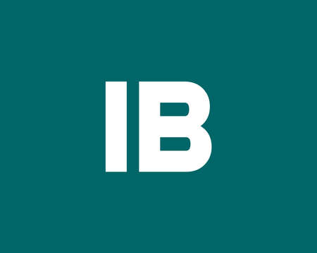 IB BI LETTER LOGO DESIGN VECTOR TEMPLATE. IB BI LOGO DESIGN.のイラスト素材
