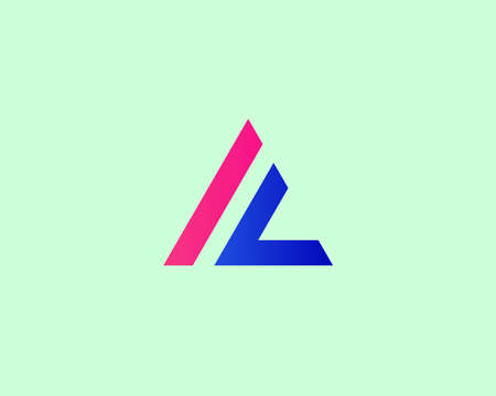 IL LI LETTER DESIGN VECTOR TEMPLATE. IL LI DESIGN.のイラスト素材