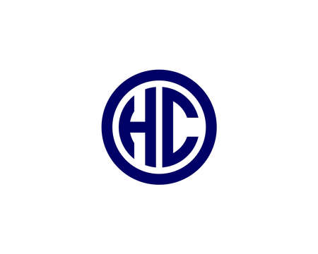 HC CH LETTER LOGO DESIGN VECTOR TEMPLATE. HC CH LOGO DESIGN.のイラスト素材