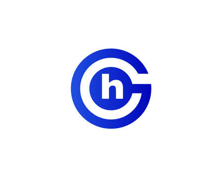 HG GH LETER LOGO DESIGN VECTOR TEMPLATE. HG GH LOGO DESIGN.のイラスト素材
