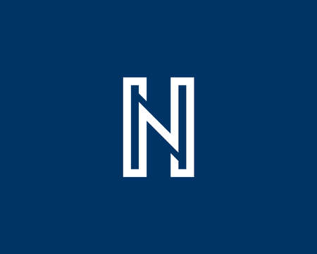 HN NH LETTER LOGO DESIGN VECTOR TEMPLATE. HN NH LOGO DESIGN.のイラスト素材