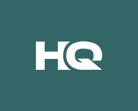 HQ QH LETTER LOGO DESIGN VECTOR TEMPLATE. HQ QH LOGO DESIGN.のイラスト素材