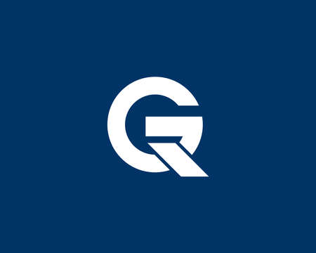 GQ QG LETTER LOGO DESIGN VECTOR TEMPLATE. GQ QG LOGO DESIGN.のイラスト素材