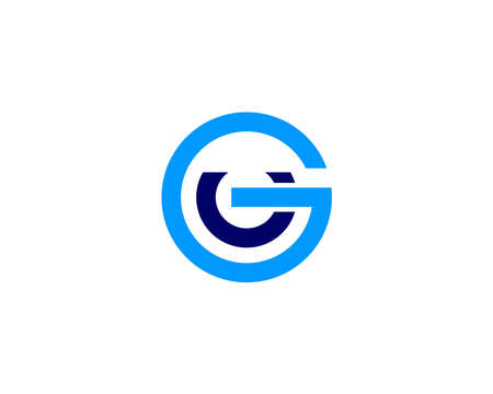 GU UG LETTER LOG DESIGN VECTOR TEMPLATE. GU GU LOGO DESIGN.のイラスト素材