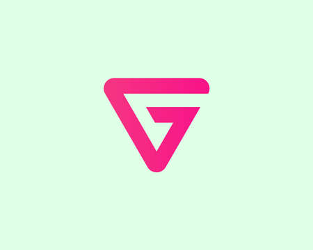 GV VG LETTER LOGO DESIGN VECTOR TEMPLATE. GV VG LOGO DESIGN.のイラスト素材