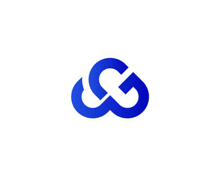 GW WG LETTER LOGO DESIGN VECTOR TEMPLATE. GW WG LOGO DESIGN.のイラスト素材
