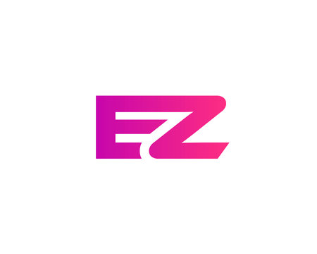 EZ ZE LETTER   DESIGN VECTOR TEMPLATE.のイラスト素材