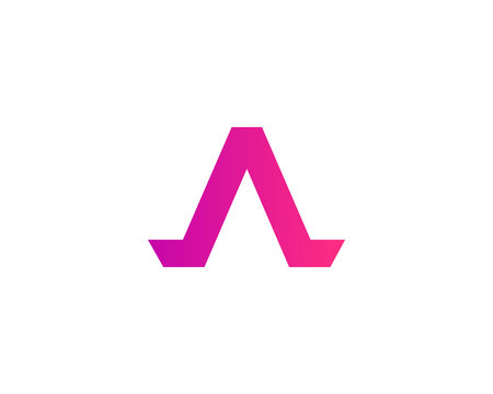 A letter logo design vector template