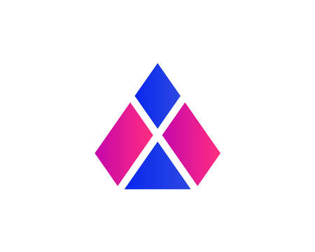 A and aa letter logo design vector templateのイラスト素材
