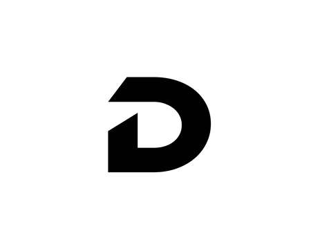 D and dd letter logo design vector templateのイラスト素材