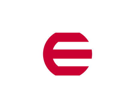 E and ee letter logo design vector templateのイラスト素材
