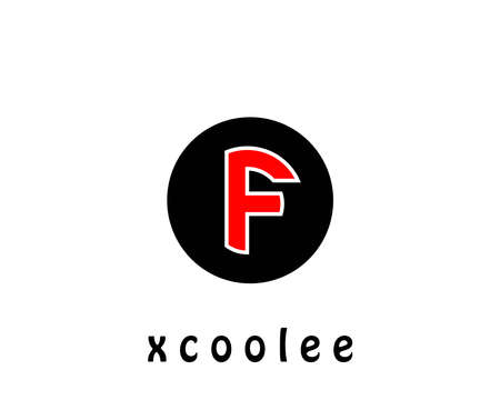 F and ff letter logo design vector templateのイラスト素材