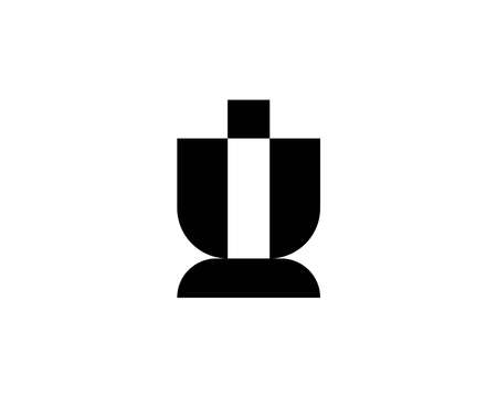 i logo design vector template and ii letter logo design.のイラスト素材