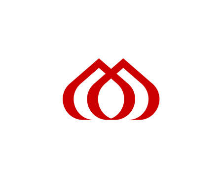 M logo design vector template and mm letter logo design.のイラスト素材