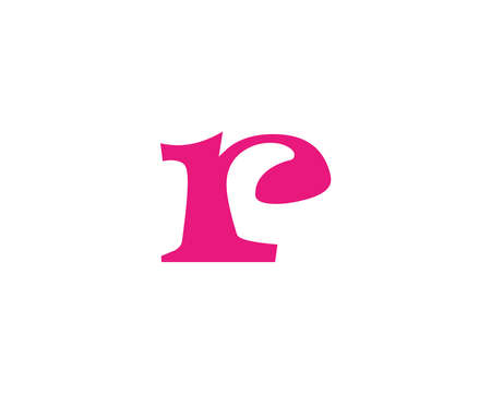 R logo design vector template. rr letter logo design.のイラスト素材