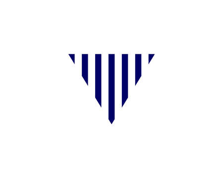 V logo design vector template. vv letter logo design.のイラスト素材