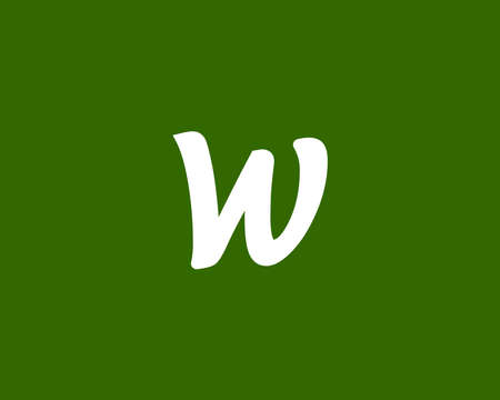 W logo design vector template. wwのイラスト素材