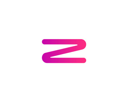 Z logo design vector template. zz letter logo design.のイラスト素材