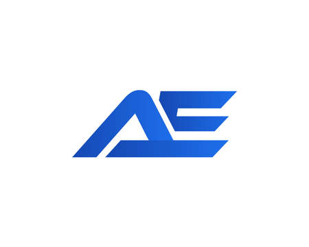 AE and EA logo design vector templateのイラスト素材