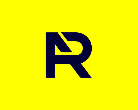 AR and RA logo design vector templateのイラスト素材