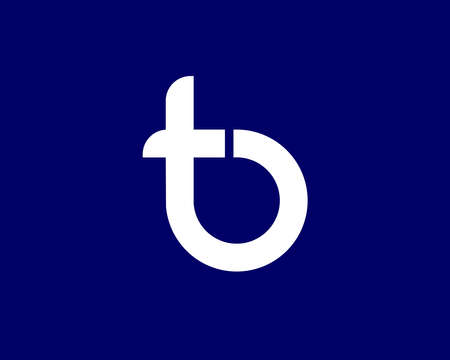 BT and TB logo design vector templateのイラスト素材