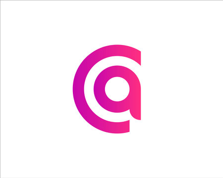 CA and AC logo design vector templateのイラスト素材