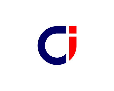 CI and IC logo design vector templateのイラスト素材