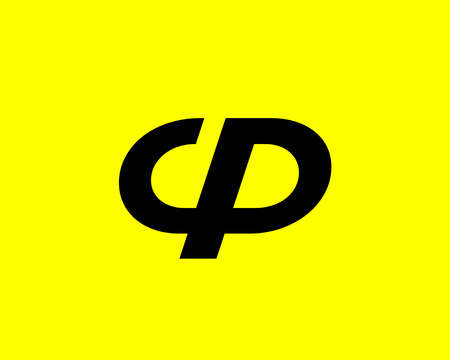 CP and PC logo design vector templateのイラスト素材