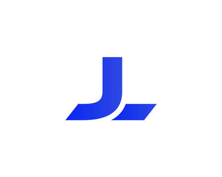 JL and LJ logo design vector templateのイラスト素材