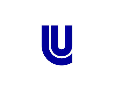 LU and UL logo design vector templateのイラスト素材