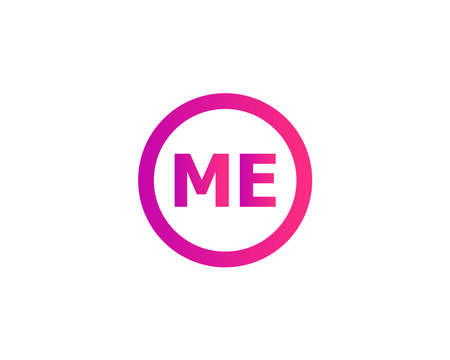 ME EM logo design vector templateのイラスト素材