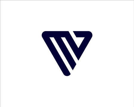MV VM logo design vector templateのイラスト素材
