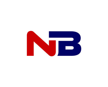 NB BN logo design vector templateのイラスト素材