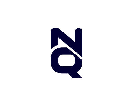 NQ QN logo design vector templateのイラスト素材