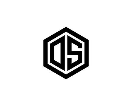 S OS SO logo design vector templateのイラスト素材