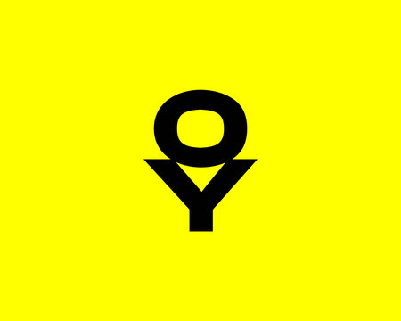 Y OY YO logo design vector template