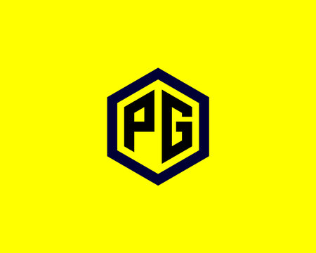 PG GP logo design vector templateのイラスト素材