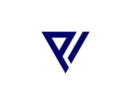 PI IP logo design vector templateのイラスト素材