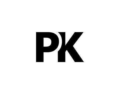 PK KP Logo design vector templateのイラスト素材