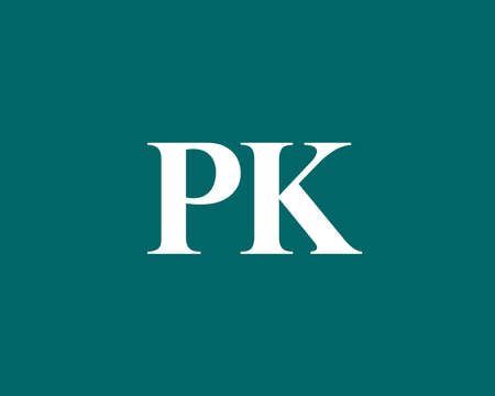 PK KP Logo design vector templateのイラスト素材