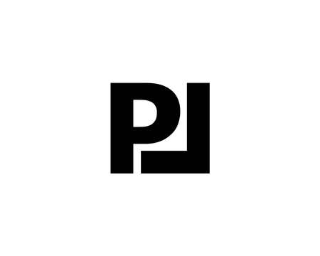 PL LP logo design vector templateのイラスト素材
