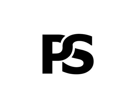 PS SP logo design vector templateのイラスト素材