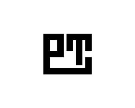 PT TP logo design vector templateのイラスト素材
