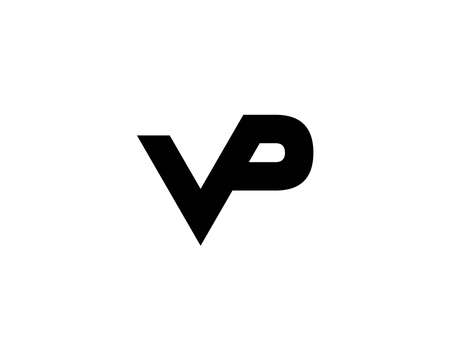 PV VP logo design vector templateのイラスト素材