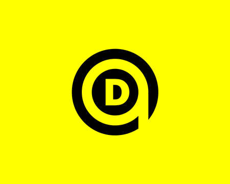 QD DQ logo design vector templateのイラスト素材