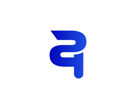 QZ ZQ logo design vector template