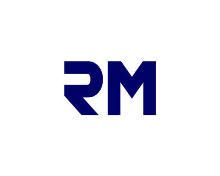RM MR Logo design vector templateのイラスト素材