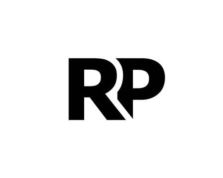 RP PR logo design vector templateのイラスト素材